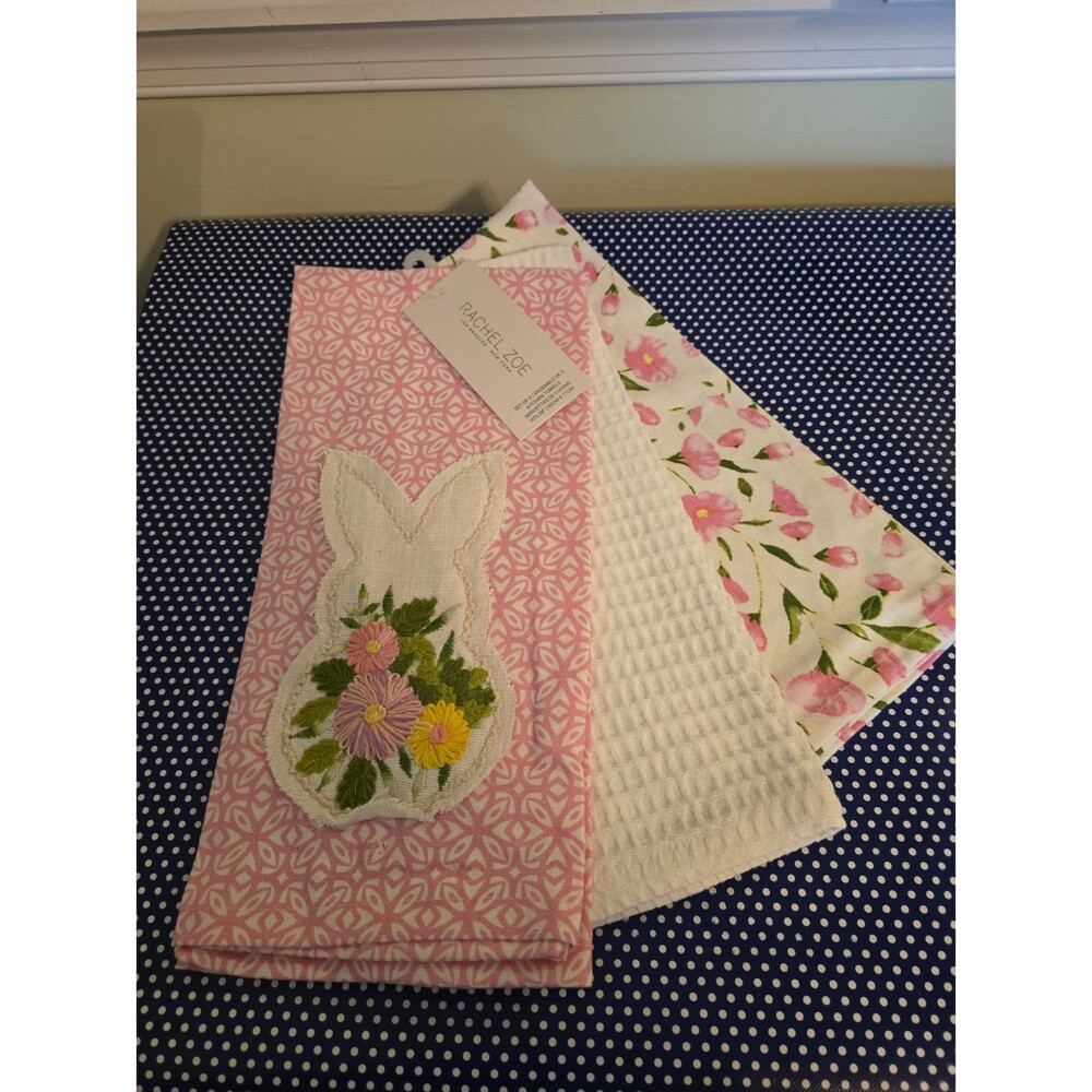 Rachel Zoe Easter Bunny Kitchen Towels